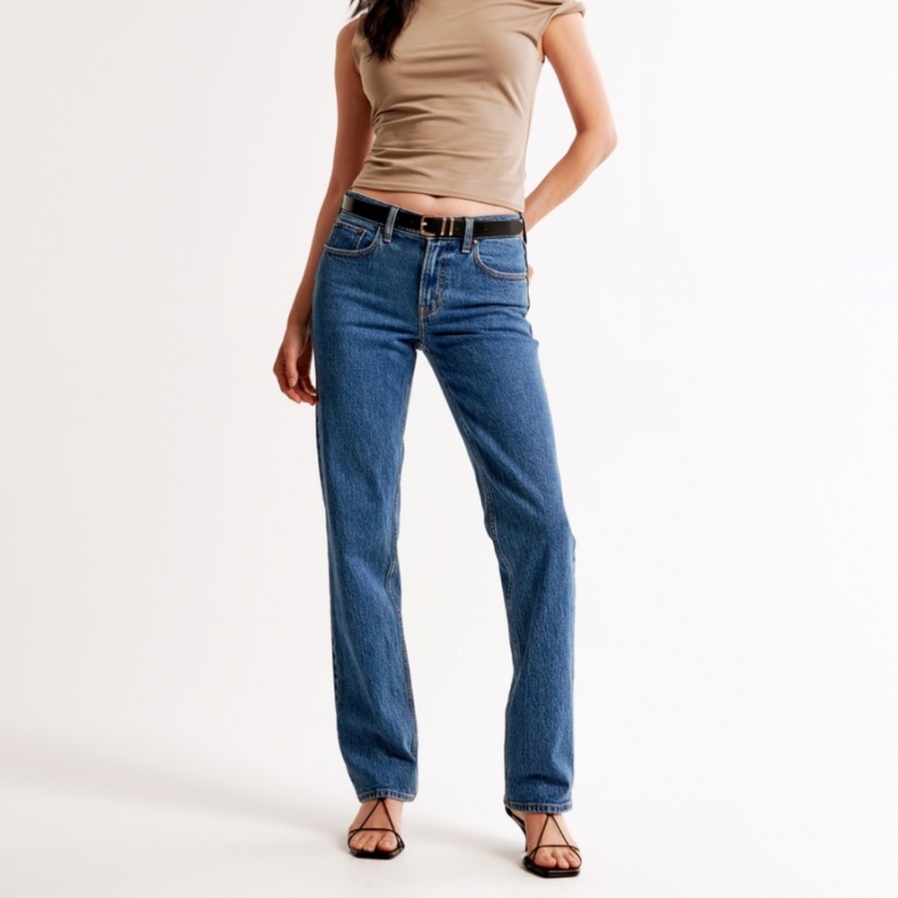 Abercrombie Mid Rise 90s Straight Jean